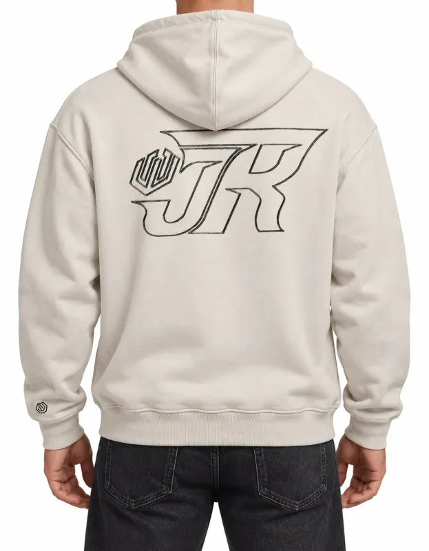MOLETOM BOXY ZÍPER JOHN ROGER AIR - OFF WHITE