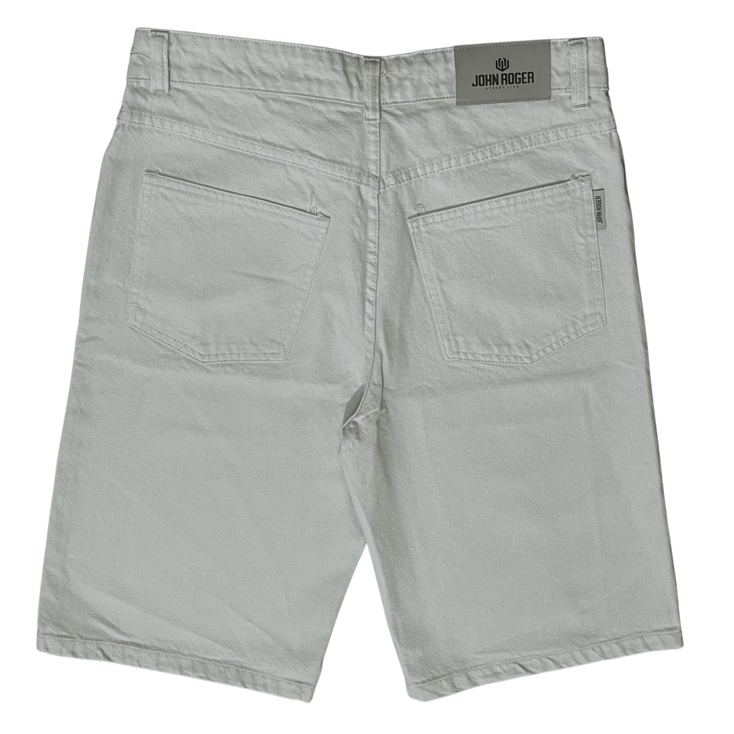 BERMUDA JORT FEMININO JOHN ROGER - OFF WHITE