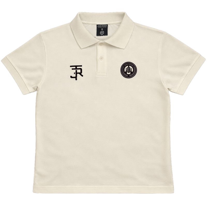 CAMISETA POLO PIQUET JOHN ROGER - OFF WHITE