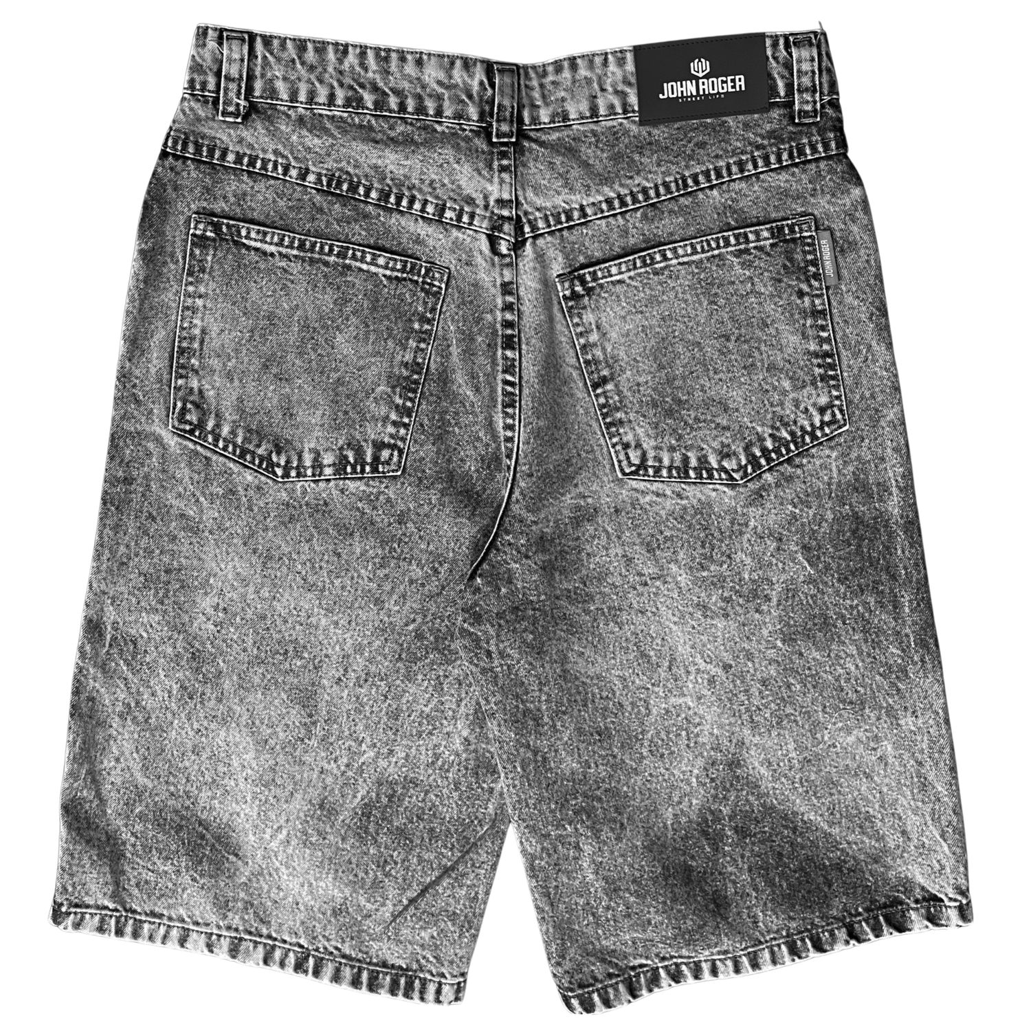 BERMUDA JORT FEMININO JOHN ROGER - BLACK MARMORIZADO