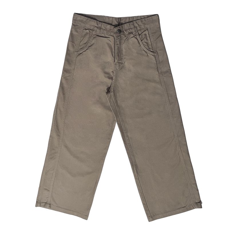 CALÇA FEMININA WIDE LEG SARJA JOHN ROGER - CAQUI