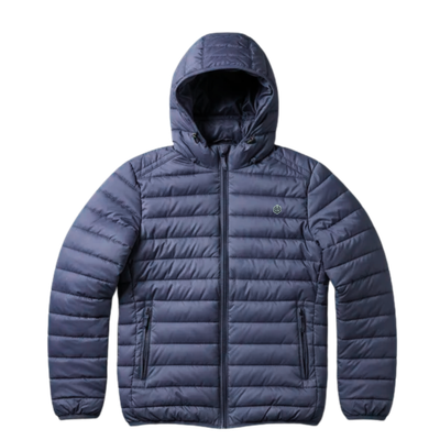 JAQUETA MASCULINA NYLON CAPUZ - AZUL