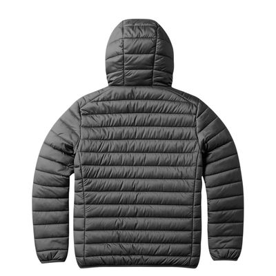 JAQUETA MASCULINA NYLON CAPUZ - CINZA