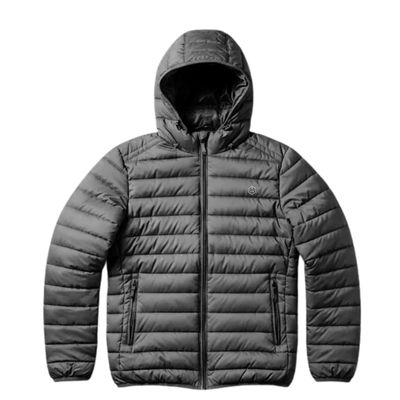 JAQUETA MASCULINA NYLON CAPUZ - CINZA
