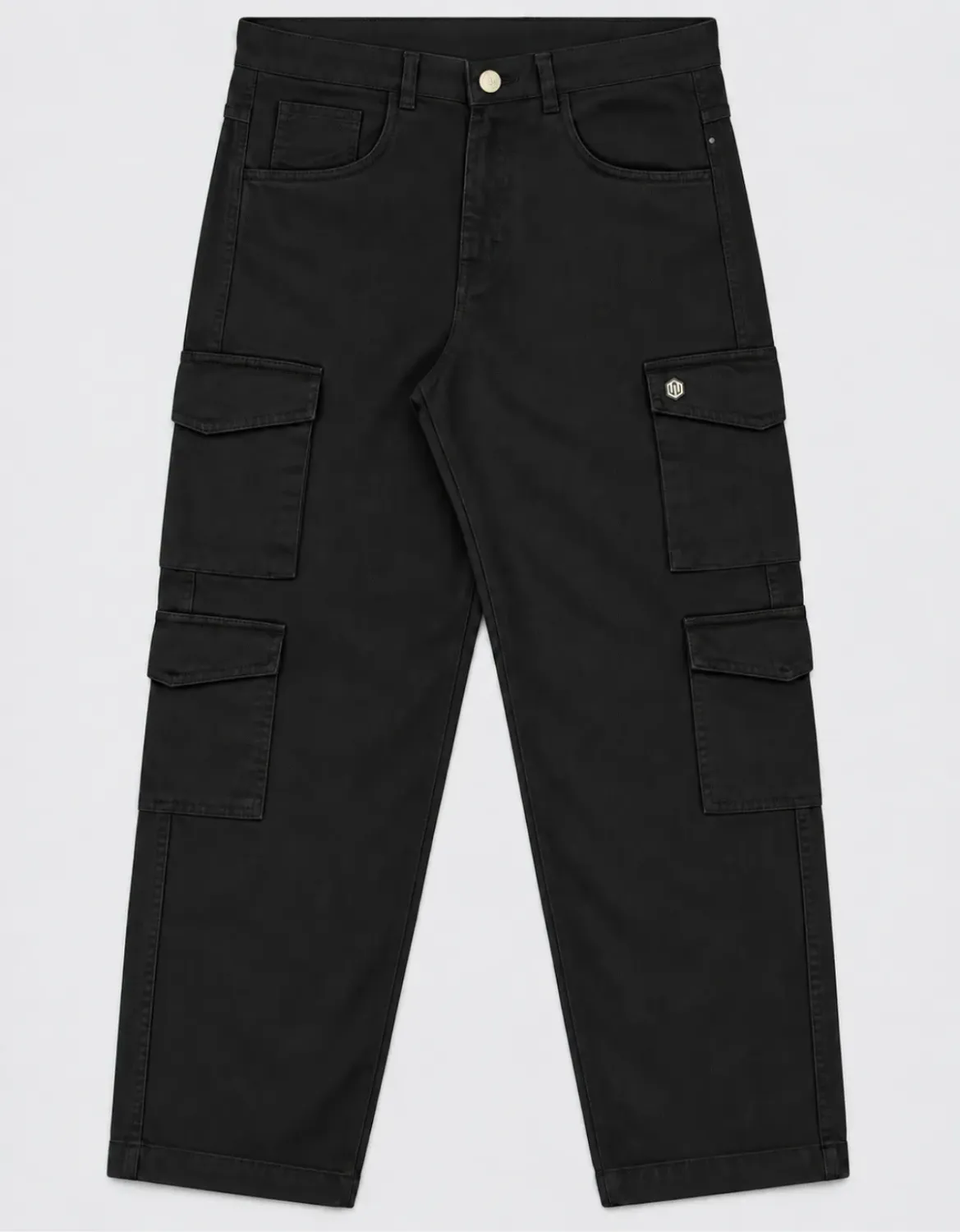 CALÇA COZ OVERSIZED CARGO SARJA JOHN ROGER - PRETO
