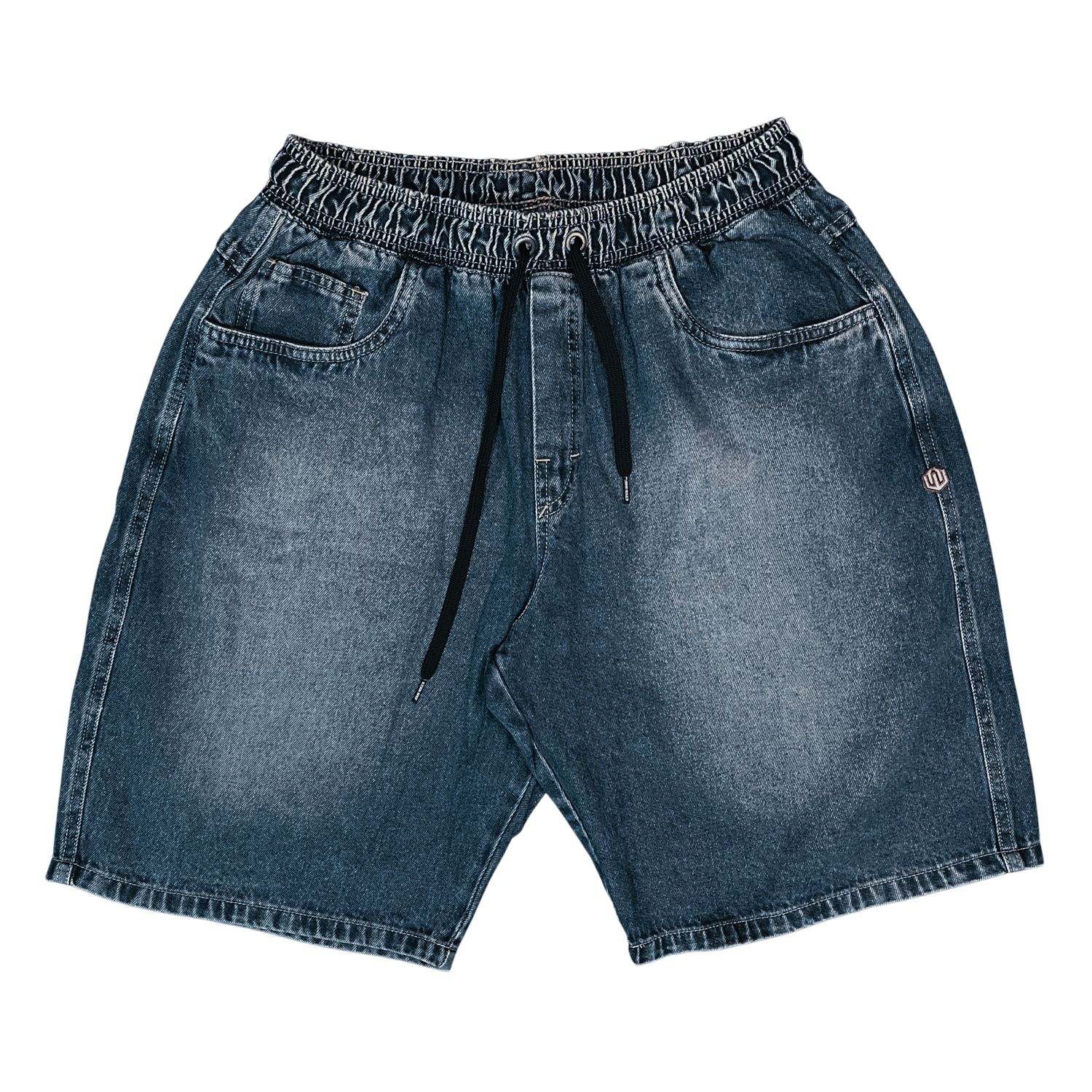BERMUDA BAGGY JEANS ELASTICO JOHN ROGER - USED SUJINHO