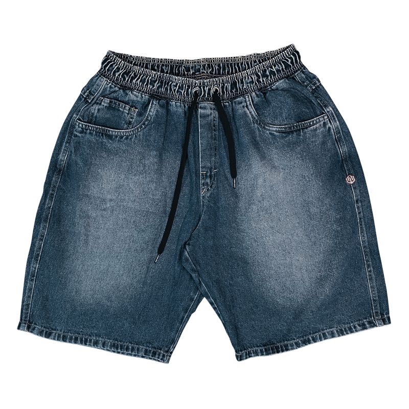 BERMUDA BAGGY JEANS ELASTICO JOHN ROGER - USED SUJINHO