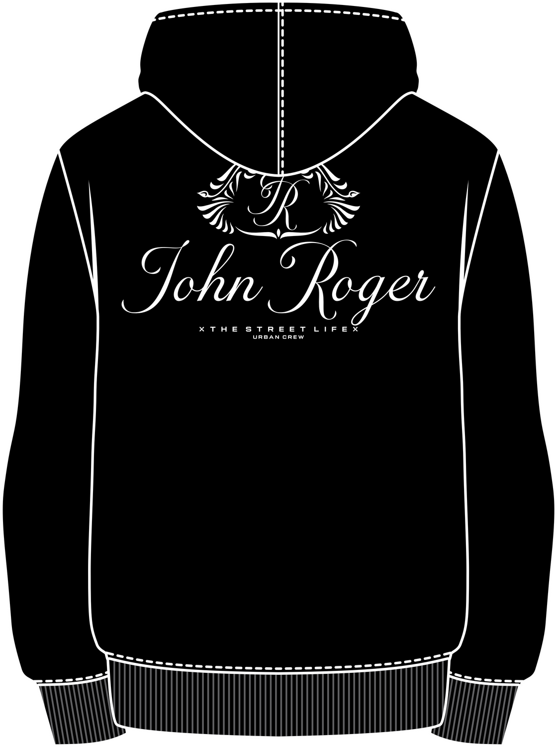 MOLETOM CANGURU NOBLE - PRETO