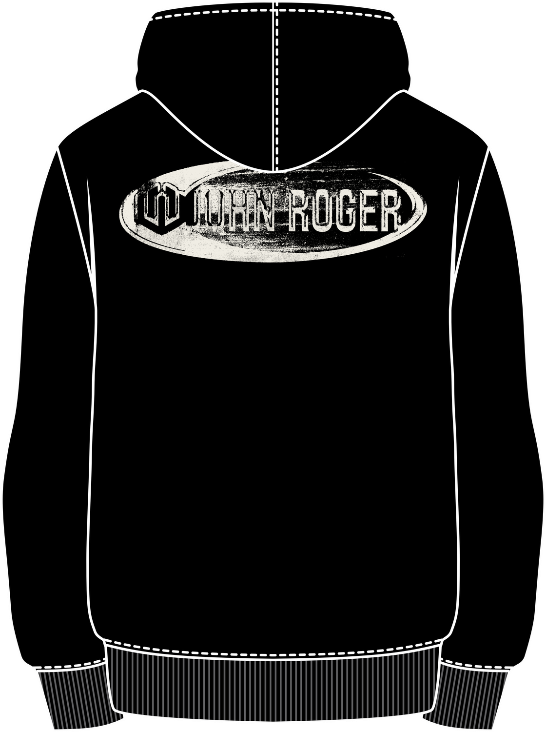 MOLETOM CANGURU DECAL - PRETO