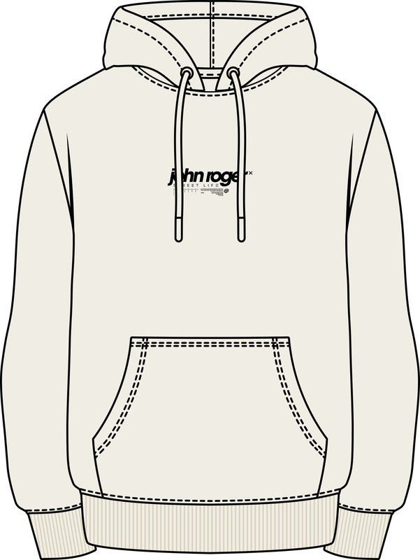 MOLETOM CANGURU NEBULA - OFF WHITE