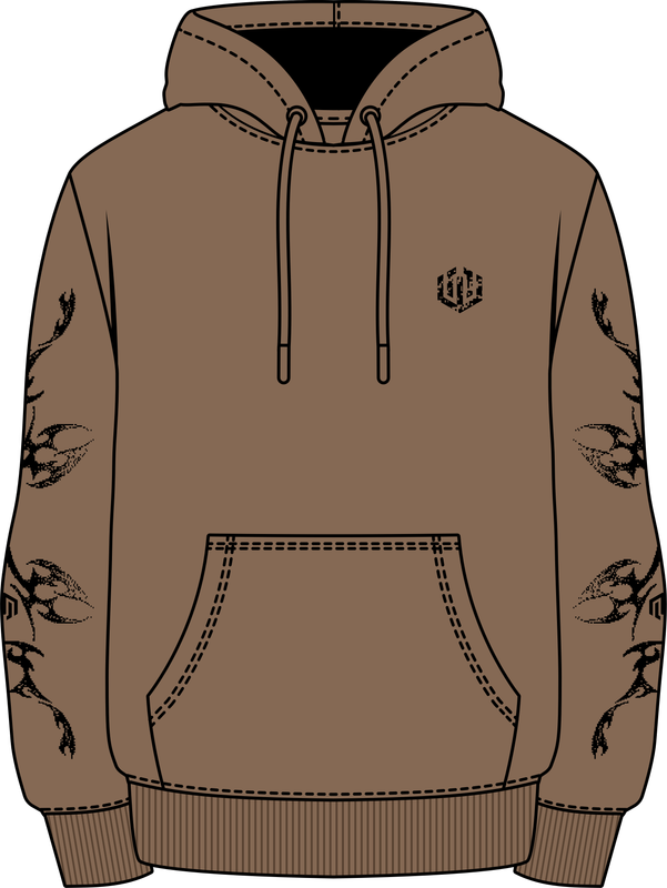 MOLETOM CANGURU PIXEL TRIBAL - ARGILA