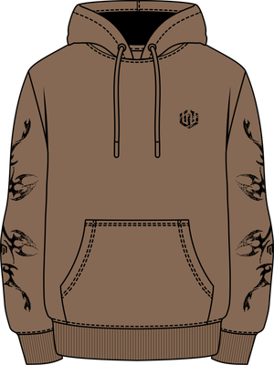 MOLETOM CANGURU PIXEL TRIBAL - ARGILA