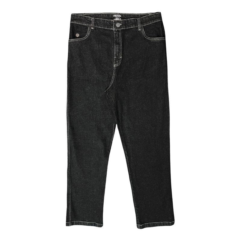CALÇA REGULAR JEANS STRETCH JOHN ROGER - BLACK STOEND