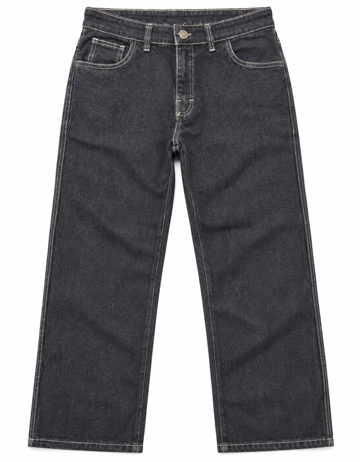 CALÇA REGULAR JEANS STRETCH JOHN ROGER - BLACK STONED