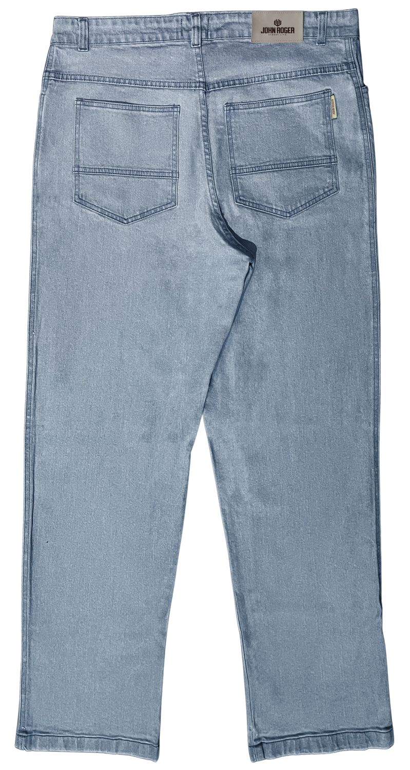 CALÇA REGULAR JEANS STRETCH JOHN ROGER - DELAVE MARMORE