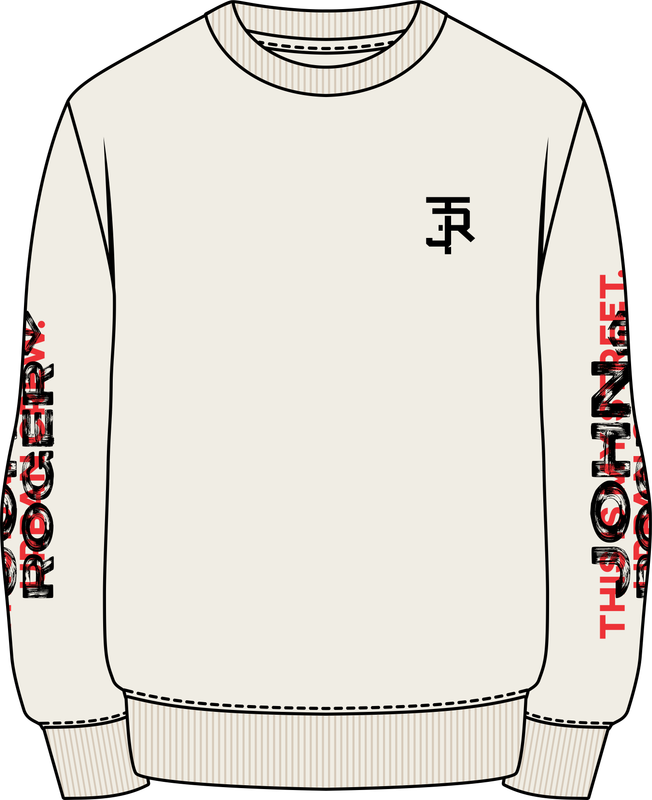 MOLETOM CARECA SCRIPT - OFF WHITE