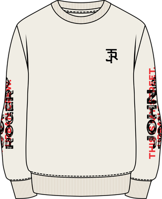 MOLETOM CARECA SCRIPT - OFF WHITE