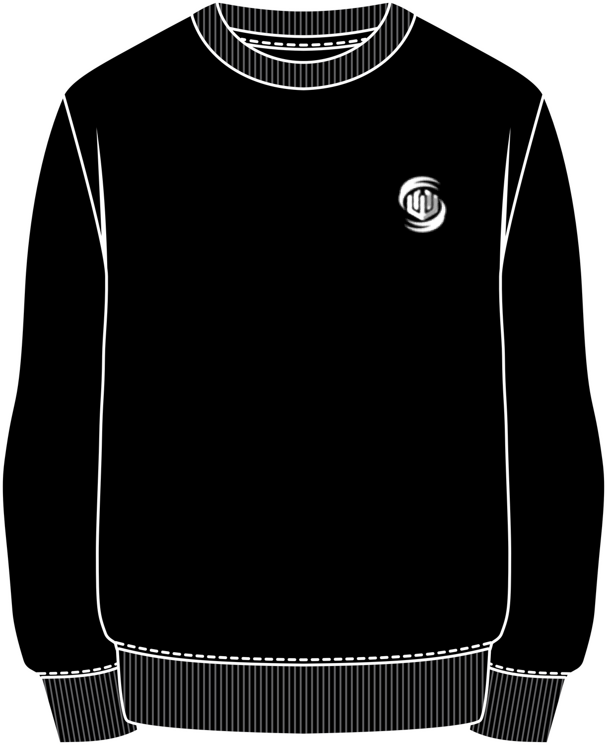 MOLETOM CARECA PORTAL - PRETO