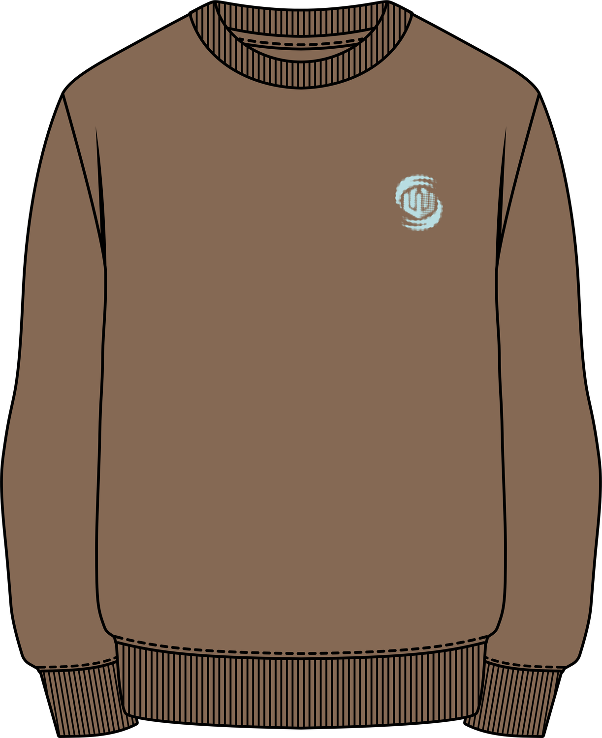 MOLETOM CARECA PORTAL - MARROM