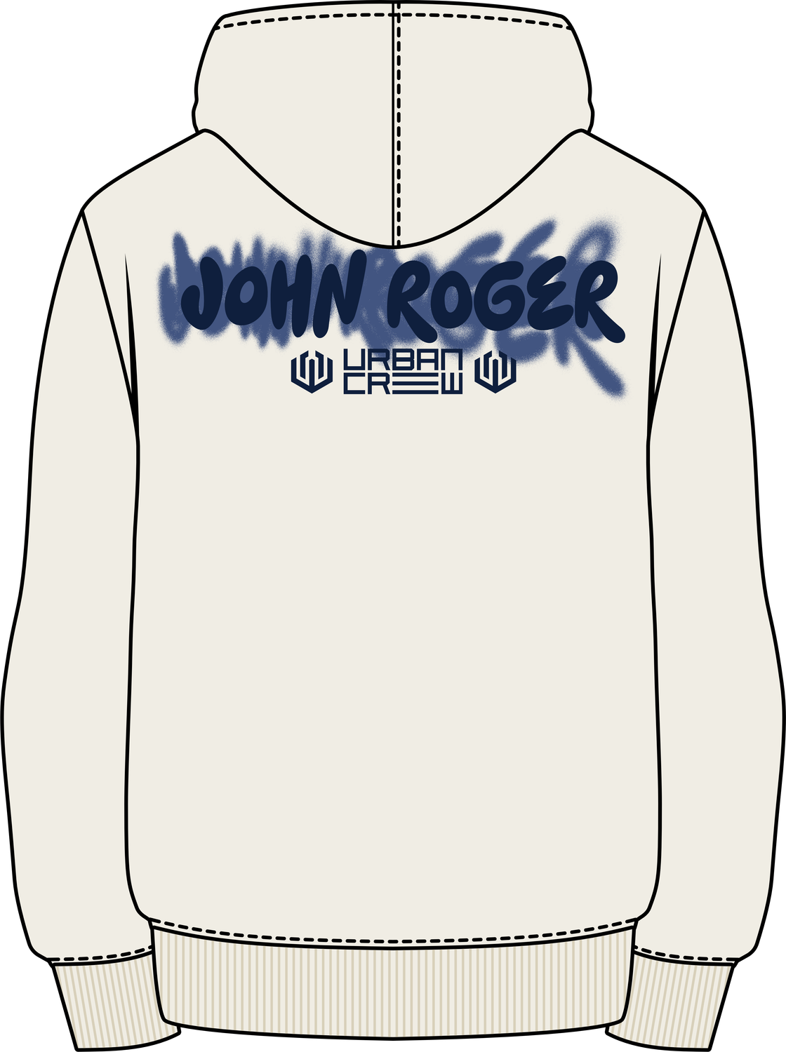 MOLETOM JUVENIL STREET LIFE - OFF WHITE