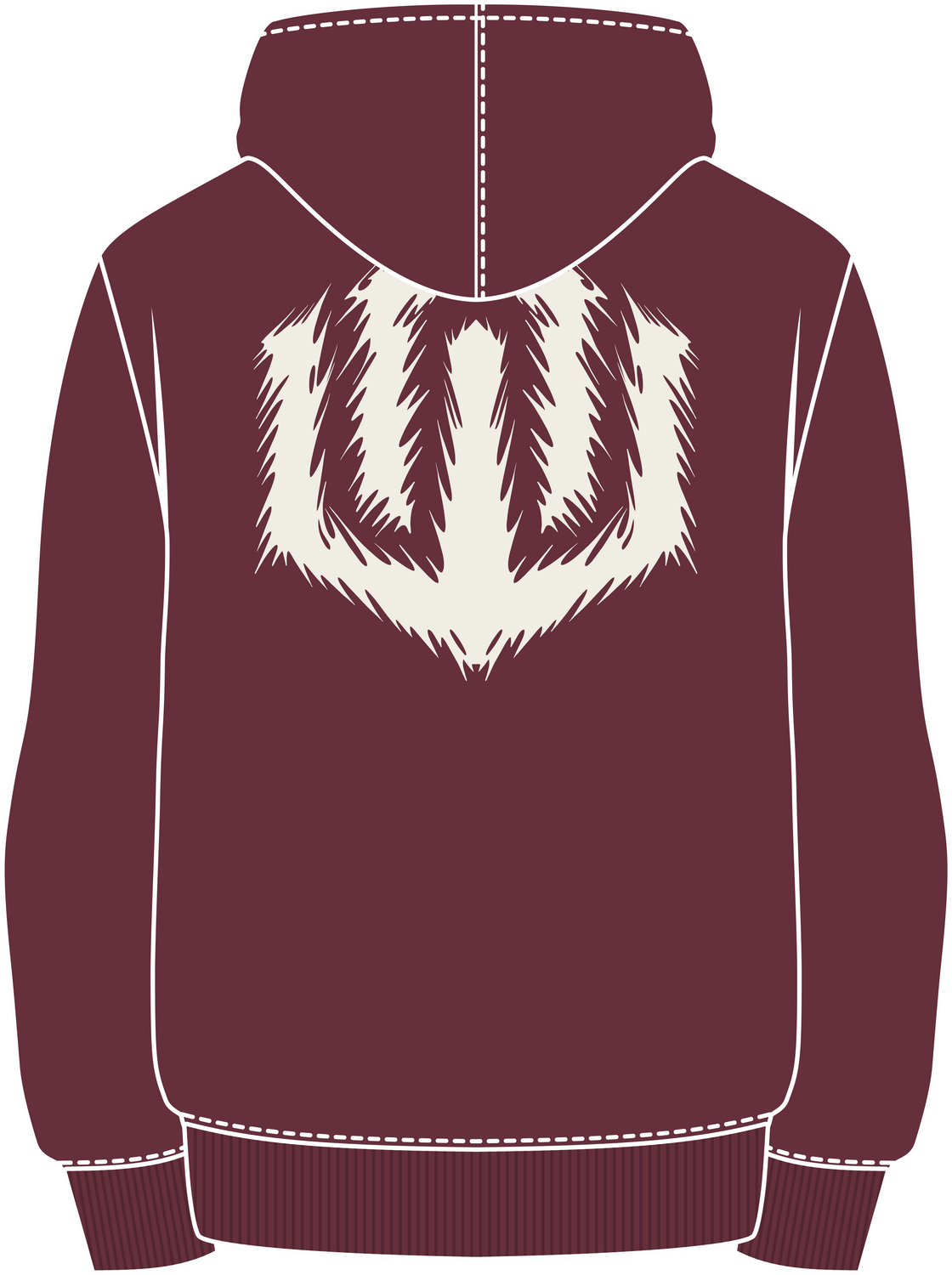 MOLETOM CANGURU HATCH - VINHO