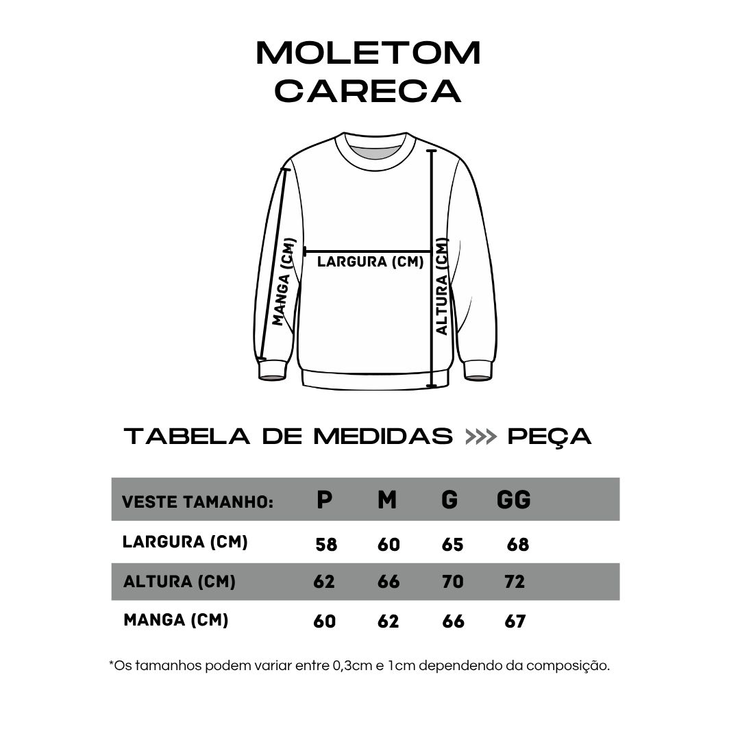 MOLETOM CARECA SCRIPT - PRETO
