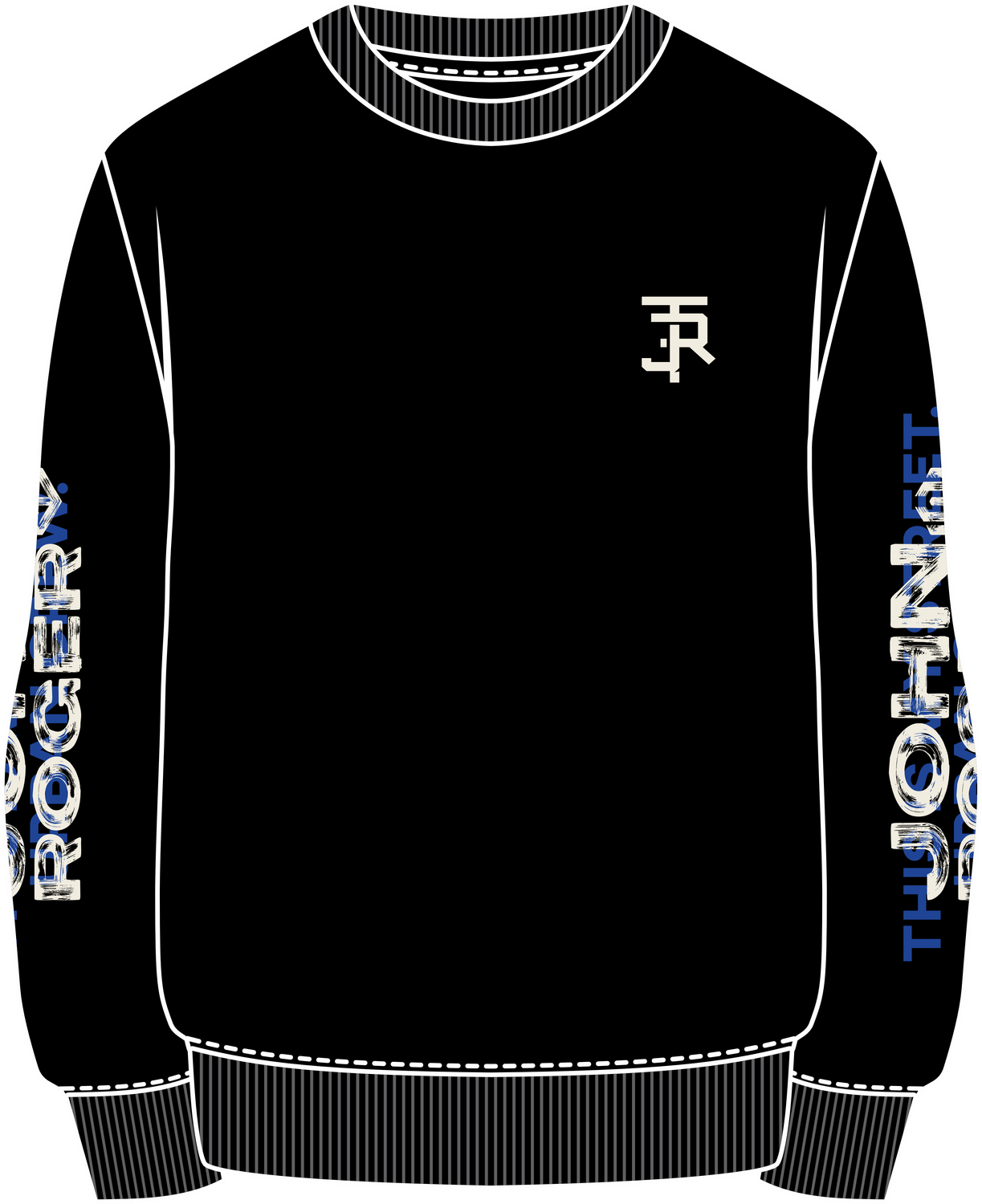 MOLETOM CARECA SCRIPT - PRETO