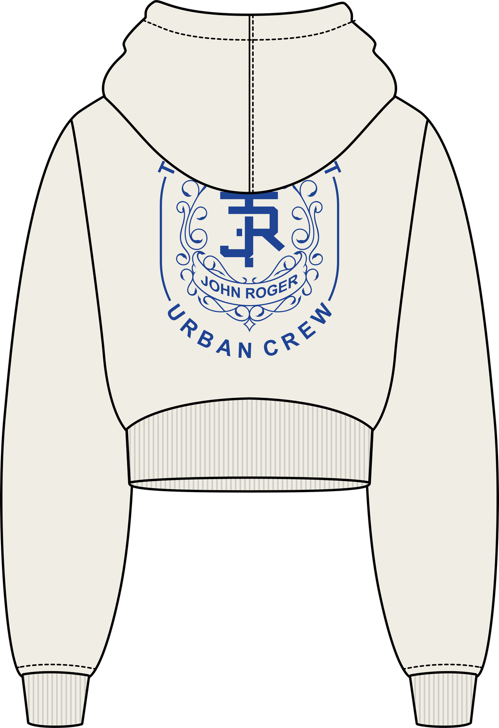 MOLETOM CROPPED PRIME - OFF WHITE