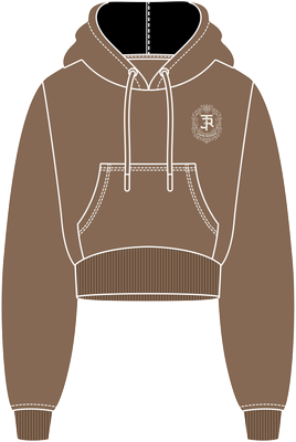 MOLETOM CROPPED PRIME - MARROM