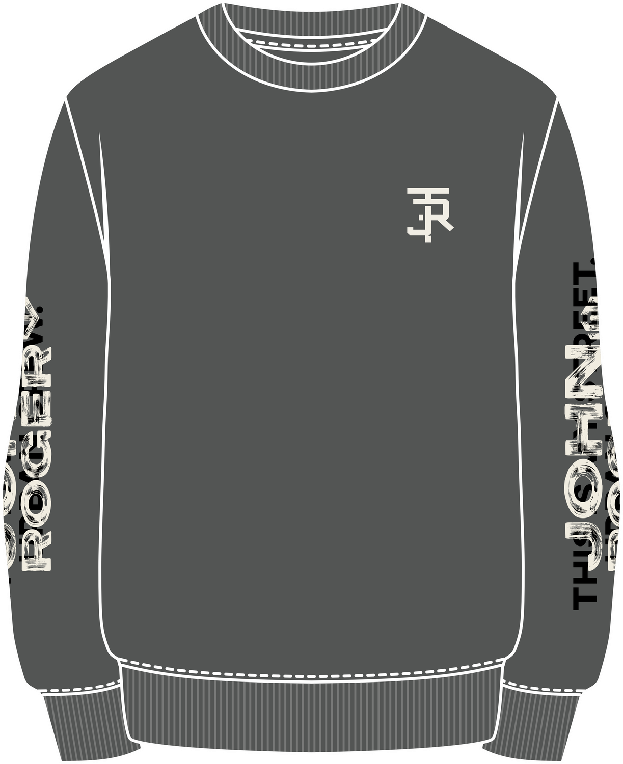 MOLETOM CARECA SCRIPT - CINZA