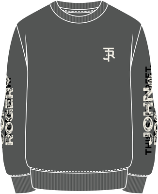 MOLETOM CARECA SCRIPT - CINZA