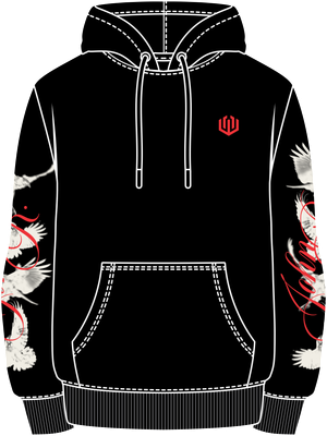 MOLETOM CANGURU WINGS - PRETO