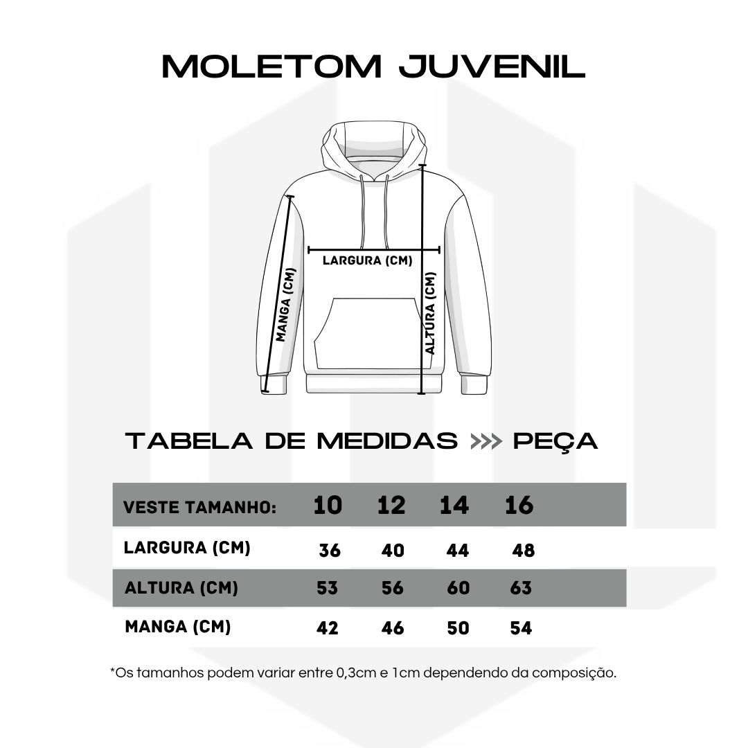 MOLETOM JUVENIL COPY - PRETO