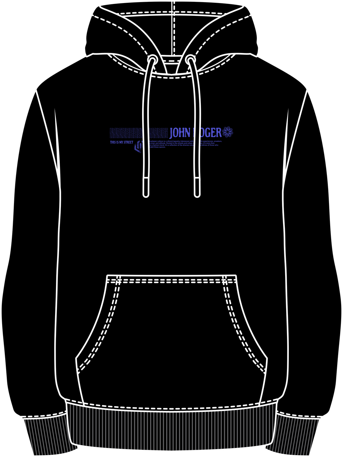 MOLETOM JUVENIL COPY - PRETO