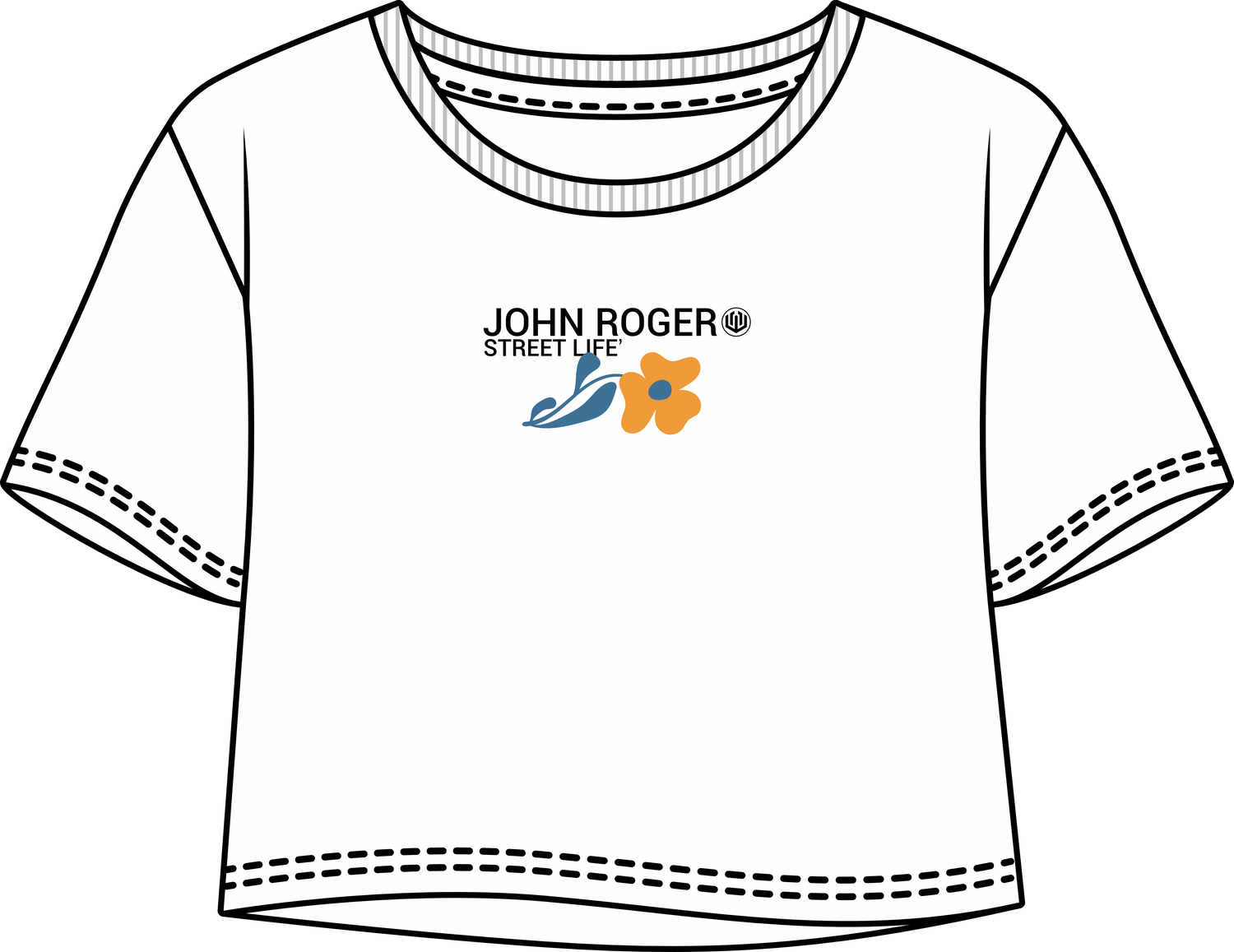 CROPPED OVERSIZED GARDEN - BRANCO