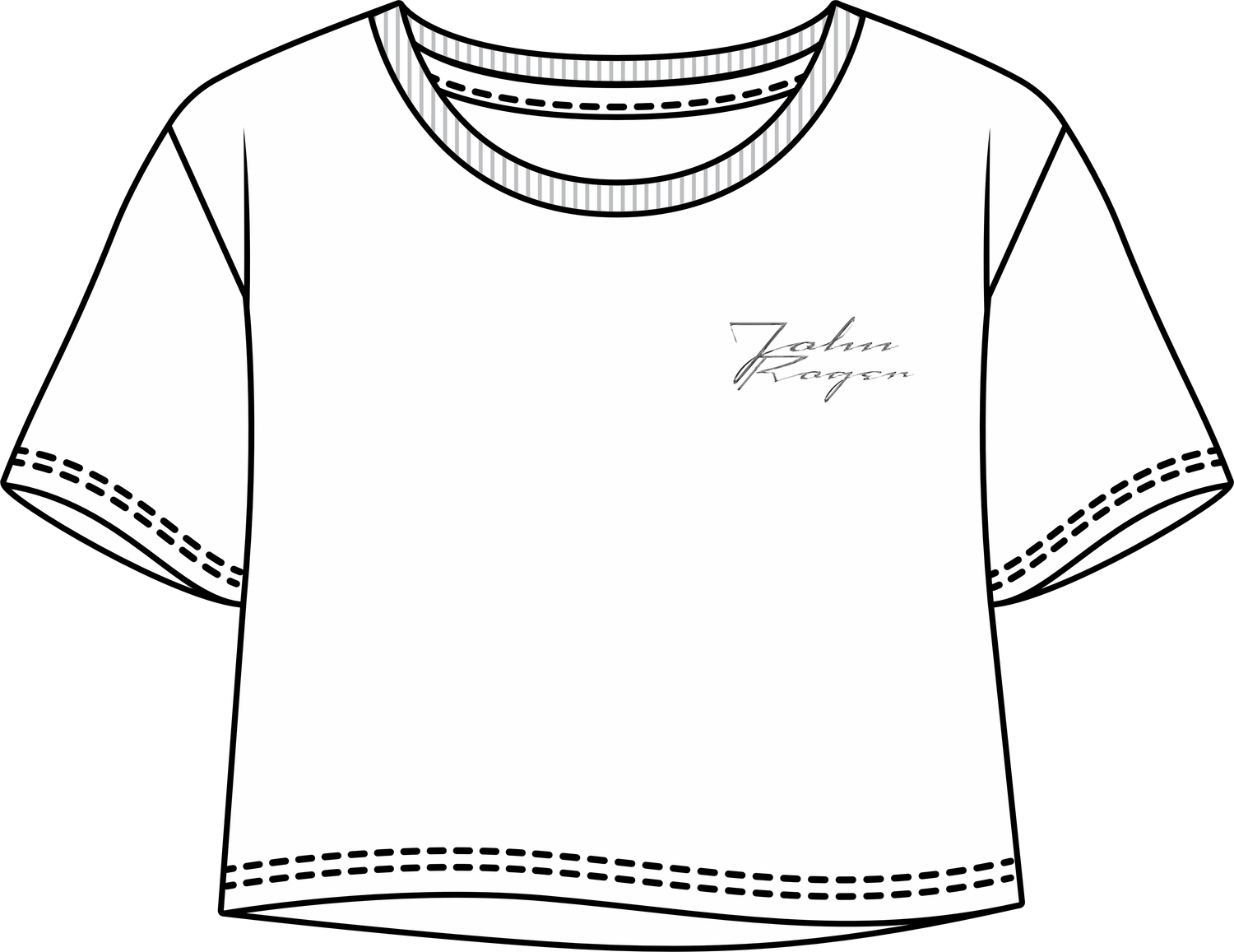 CROPPED OVERSIZED ROADWAY - BRANCO