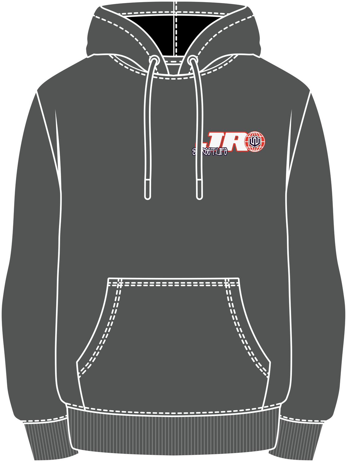 MOLETOM CANGURU HOKAGE - CINZA