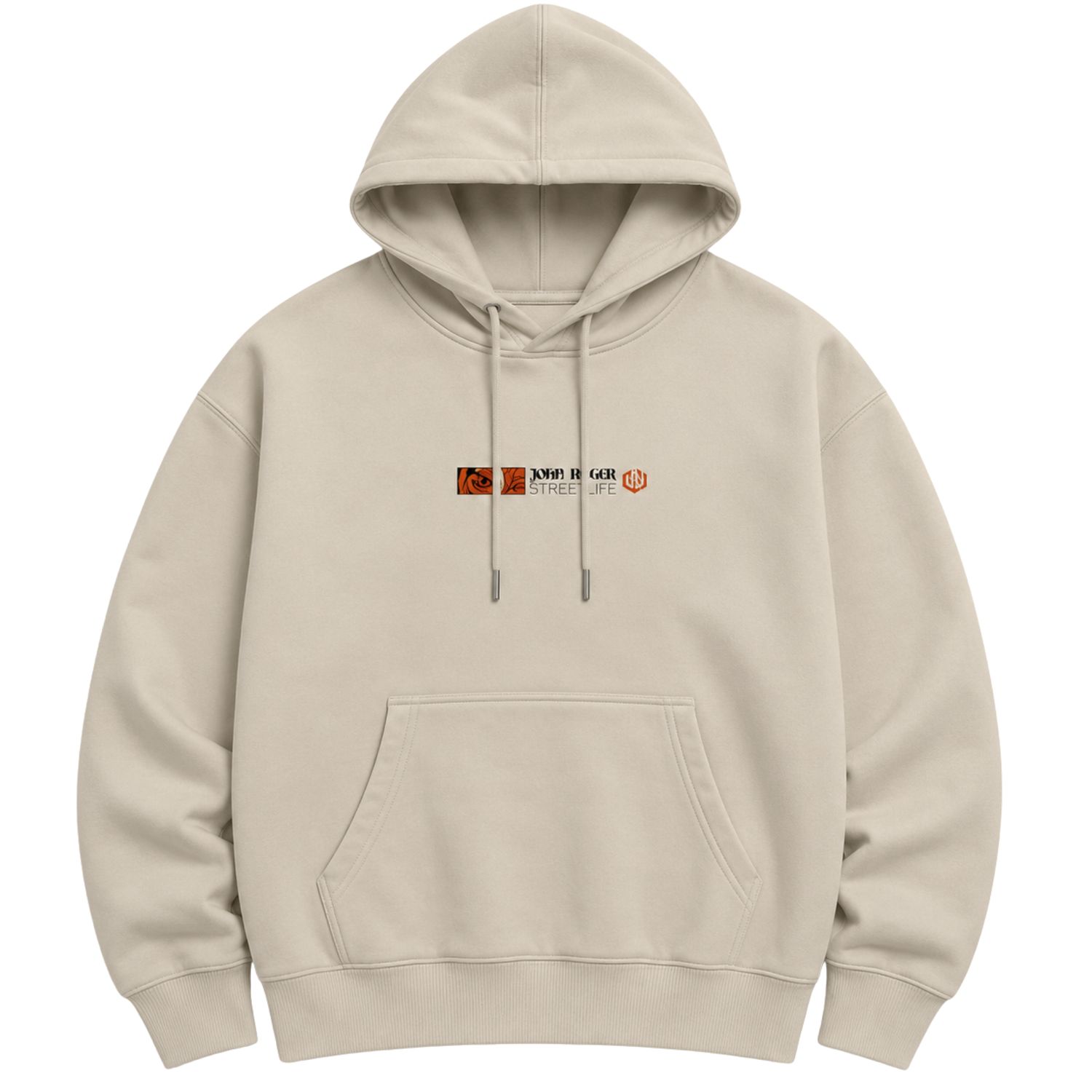 MOLETOM CANGURU TIGER - OFF WHITE