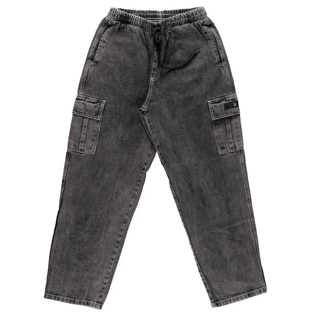 CALÇA CARGO JOHN ROGER JEANS BIG - BLACK MARMORIZADA