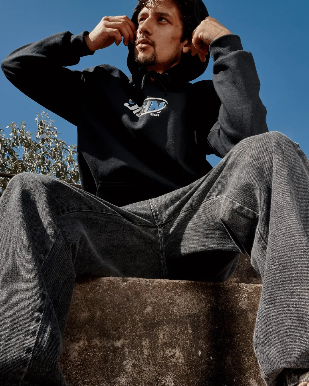 CALÇA CARGO JOHN ROGER JEANS BIG - BLACK MARMORIZADA