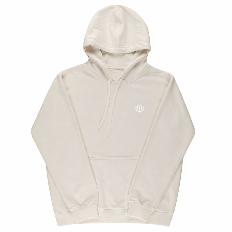 MOLETOM CANGURU LOGO OFICIAL - OFF WHITE