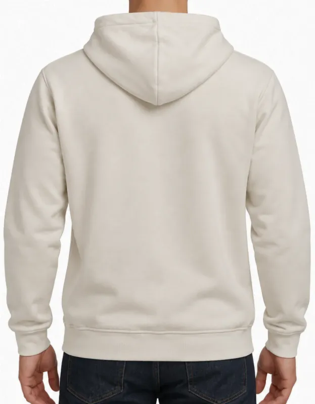 MOLETOM CANGURU LOGO OFICIAL - OFF WHITE