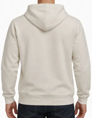 MOLETOM CANGURU LOGO OFICIAL - OFF WHITE