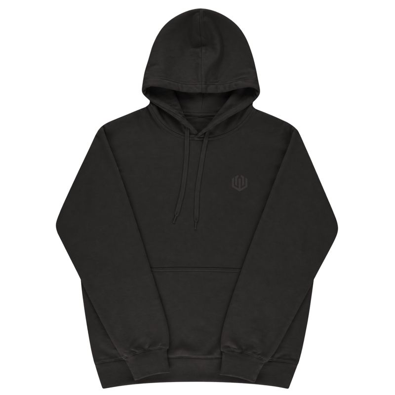 MOLETOM CANGURU LOGO OFICIAL - PRETO