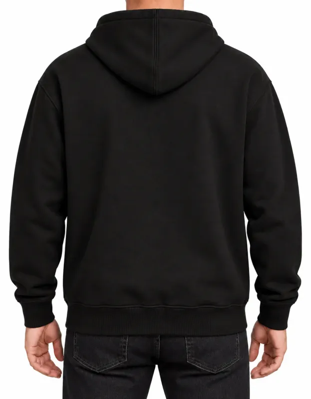 MOLETOM CANGURU LOGO OFICIAL - PRETO