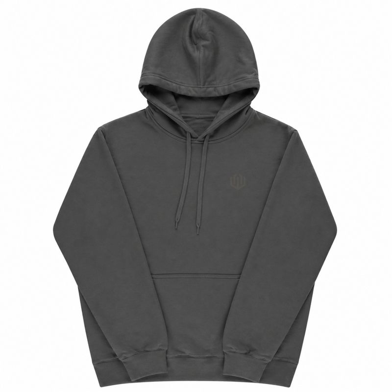 MOLETOM CANGURU LOGO OFICIAL - CINZA