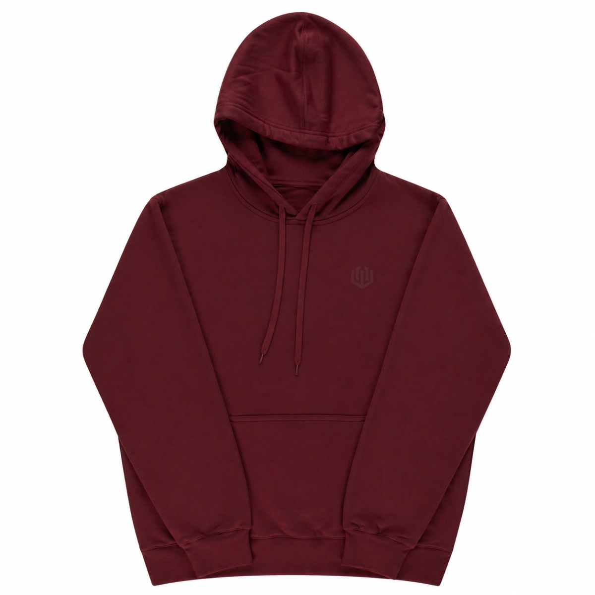 MOLETOM CANGURU LOGO OFICIAL - VINHO