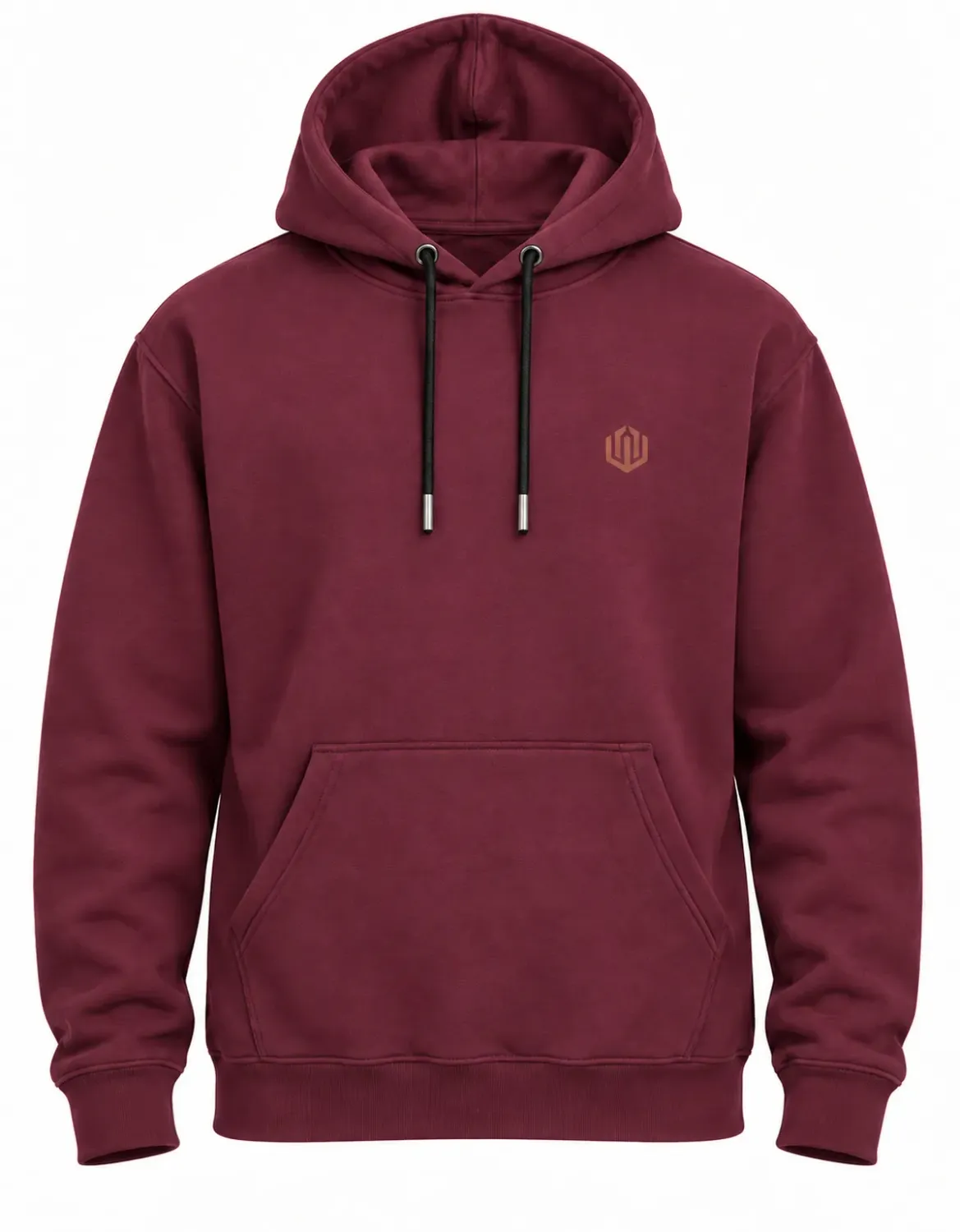 MOLETOM CANGURU LOGO OFICIAL - VINHO