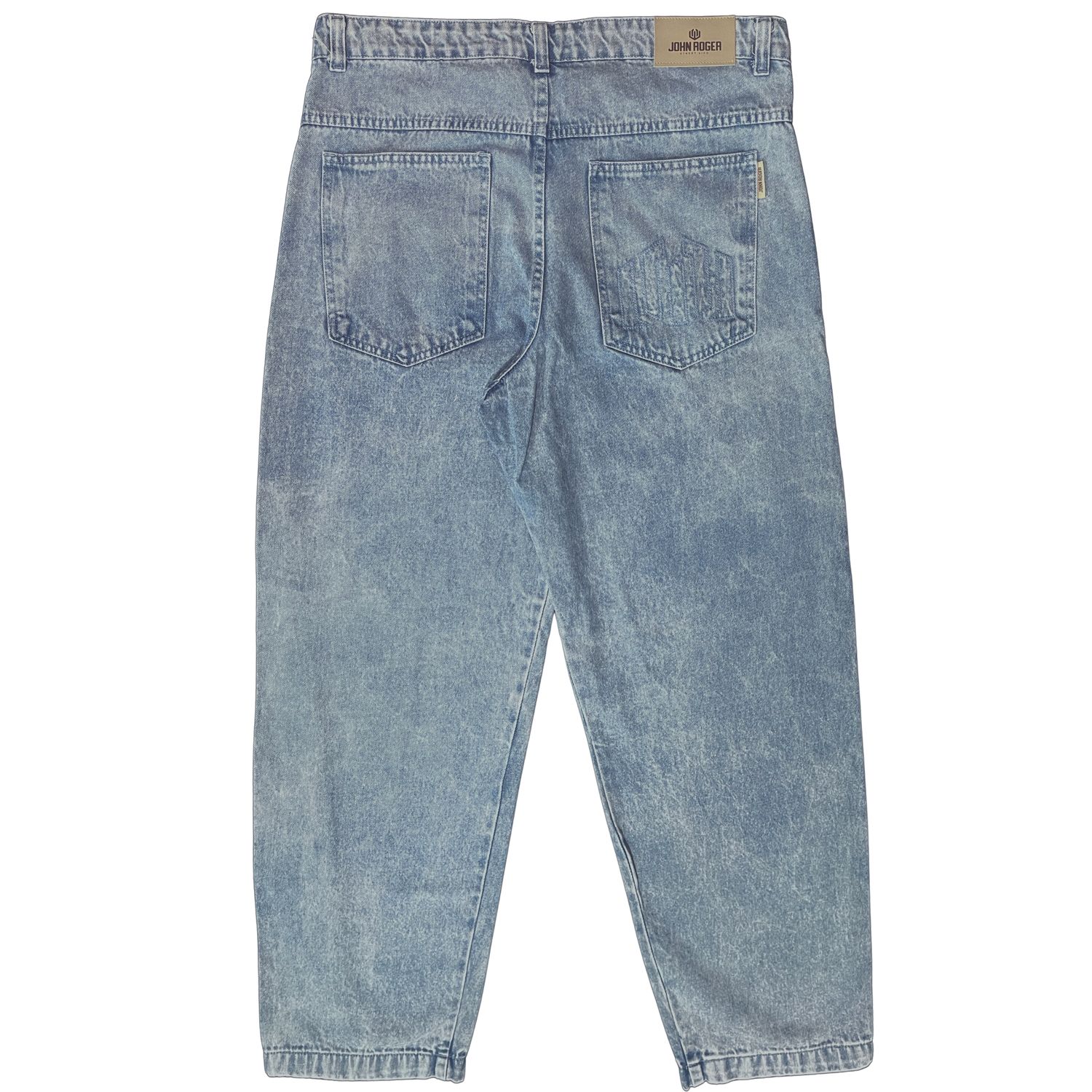 CALÇA STRAIGHT CÓZ JOHN ROGER - DELAVE MARMORIZADA