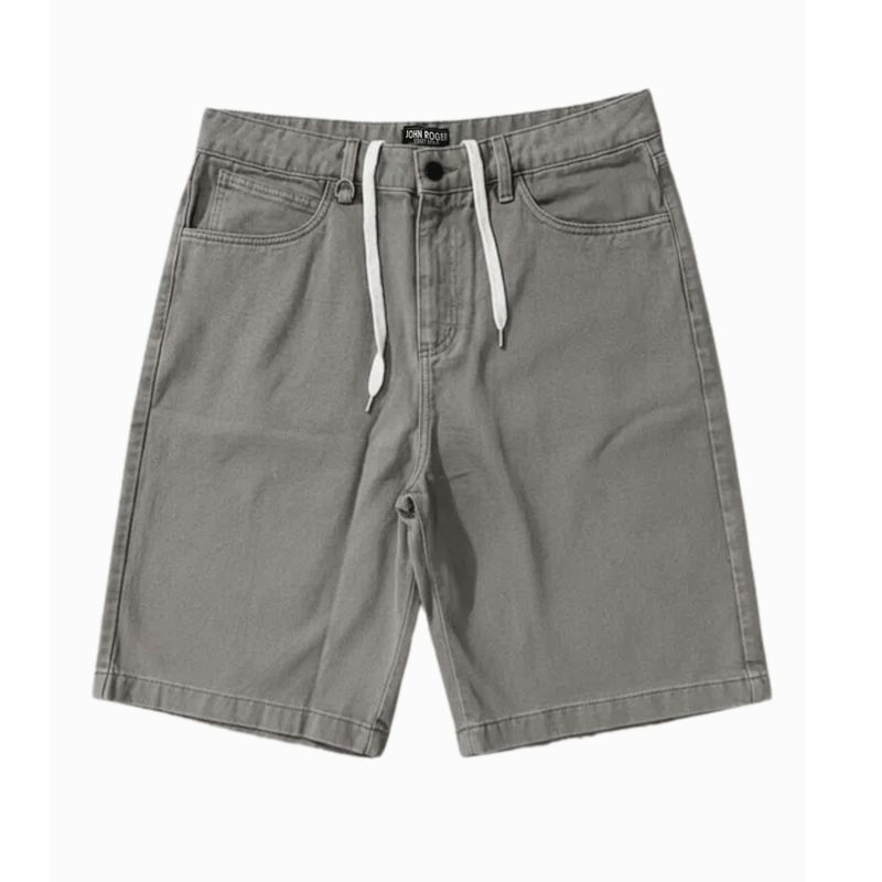 BERMUDA BAGGY COZ JEANS - CINZA
